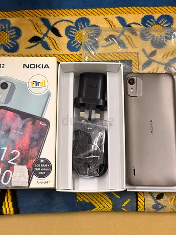 Nokia C12 64GB Charcoal- Mobile Phone with Charger and Accessories