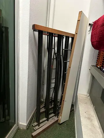 Ikea wall mounted shelf 190x26cm and a free cot