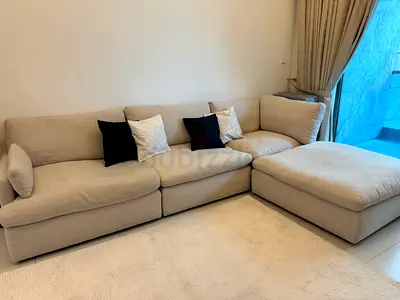 Swin Fabric Left Arm Modular Sofa