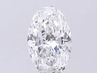 3.09 CARAT F VVS2 OVAL SHAPE LAB GROWN DIAMOND IGI CERTIFIED FOR SALE