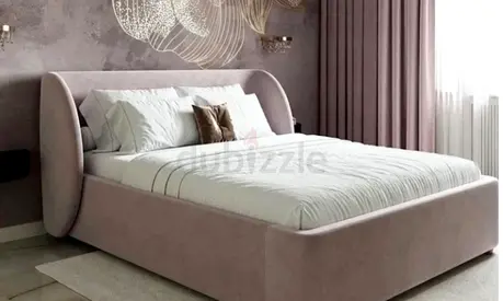 Elegant beautiful 180*200 king size gray Bed