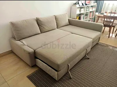 Same like new Condition Ikea L Shape Sofa Bed with Storage