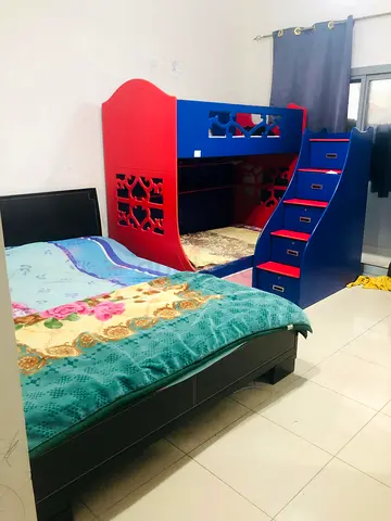 Colorful Kids Bunk Bed with Storage