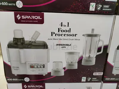 4-in-1 Food Processor by Sparoil - Versatile Kitchen Helper