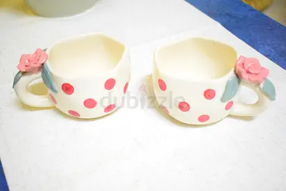 Charming Polka Dot Ceramic Cups