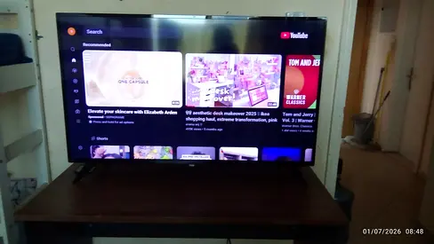 Sleek 50-inch LED TV with Smart Features