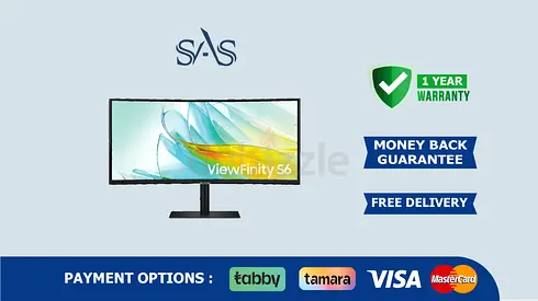 Samsung 34 inch Viwefinity S6 | New - Free Delivery | Warranty | Ultra WQHD 100Hz Monitor S34C650V