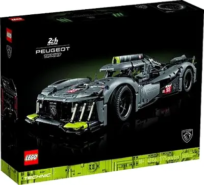 LEGO 42156 Technic Peugeot 9X8 Race Car Set Le Mans hybrid