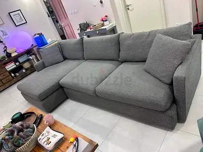 CrateBarrel Lounge Deep feather filled L Shape Sofa