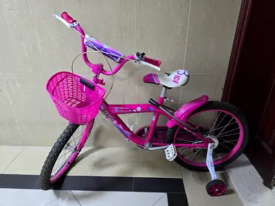 Kids Pink Bicycle with Basket