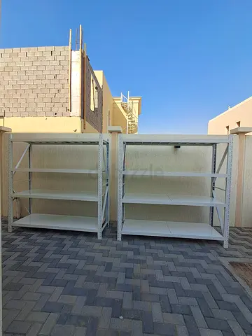 Sturdy White Metal Storage Rack