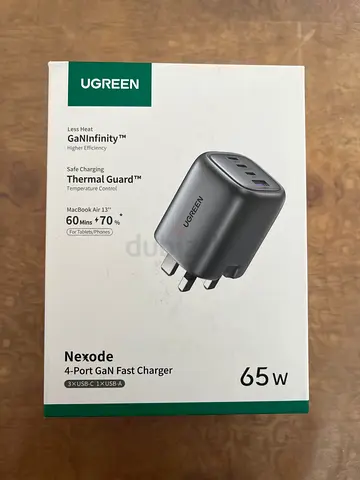 UGREEN Nexode 65W 4-Port GaN Fast Charger for Quick Charging