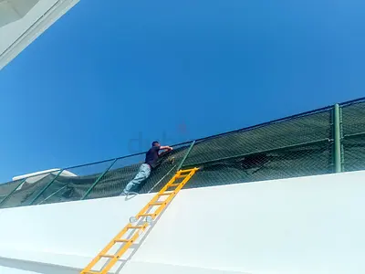 Green shade installation /weatherstripping or sealing