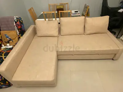 Comfortable Beige Sectional with Storage Brand new condition sofa bed with storage for sale ikea