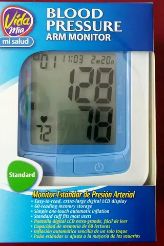 VIDA MIA Standard Blood Pressure Arm Monitor X Large LCD Screen