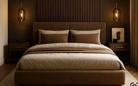Dark brown 160*200 Queen size bed