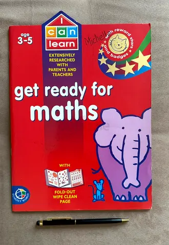 Unused Get Ready for Maths Workbook/Age 3-6 years/35 pages