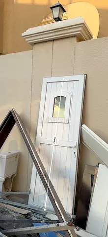 Stylish White Door with Glass Panel