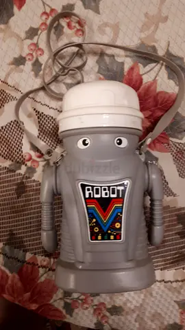 Robot themed drinking flask