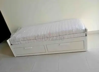 ‎ IKEA brimness daybed with 2 big storage drawers and 2 IKEA mattresses.