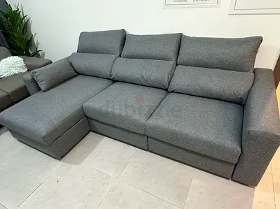 3___Seaters L Shape sofa bed under storage