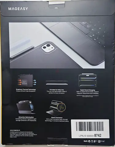MAGEASY CoverBuddy for M5  M4 iPad Pro 13 (2024-2025) - iPad Pro Case Compatible with Magic Keyboa