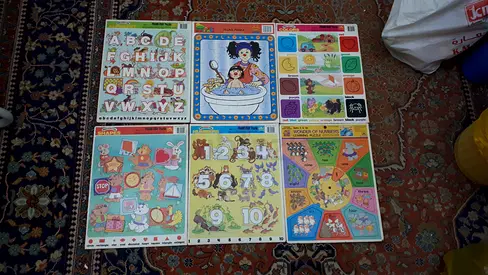 Kids educational puzzles x6 Age 3-7