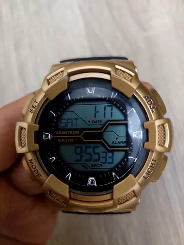 Armitron Sport Mens Digital Chronograph Resin Strap Watch, 40/8246