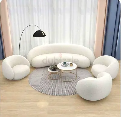 Stylish Modern Sofa Set with Chic Accent Chairs
