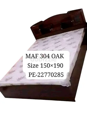 Brand New wood Bed queen size 150cm 190cm with medical mattress available