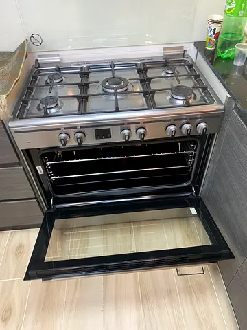 Terim 5burner top gass oven electric Daul fuel cooking range neat