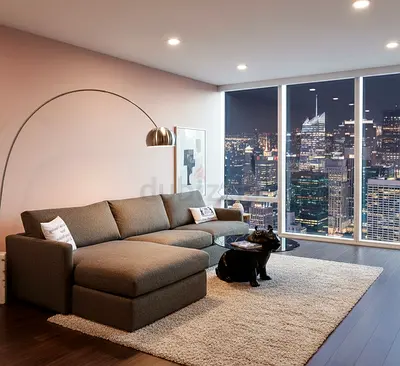 Cratebarrel lounge deep L shape sofa