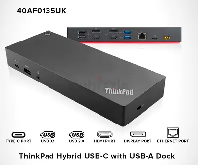 Lenovo ThinkPad Hybrid USB-C Universal Display Link Dock•4 x Display Output Docking Station• 40AF135