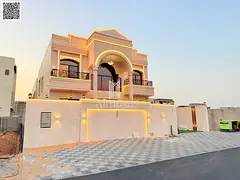 Own a miniature palace in a strategic location, two floors, 5 master bedrooms, luxurious design, pri