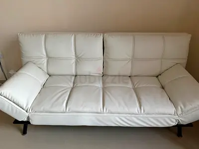 FAUX LEATHER SOFA BED
