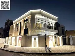 Luxury villa for sale, including registration fees, in one of Ajman's most prestigious areas. Fr