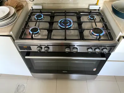 Terim 5burner 90x60cm full gass cooking range neat and clean