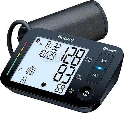Beurer BM54 Upper Arm Blood Pressure Monitor, Bluetooth with Adjustable Automatic Cuff