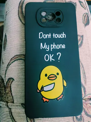 Free Poco x3 pro case with cute duck