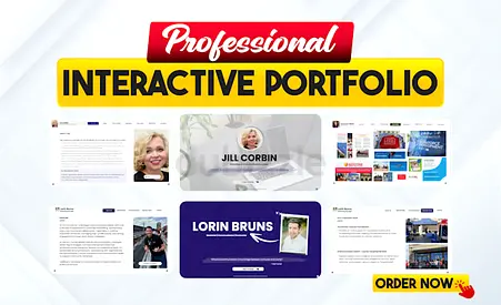 I will design professional interactive portfolio on PDF.