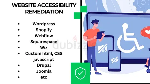 I will do website accessibility remediation, fix website accessibility.
