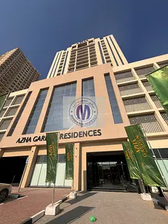 One bedroom for rent brand new building in Ajman Azha garden residence with all amenities'