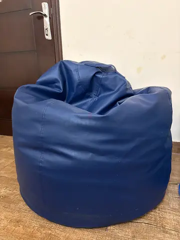 Comfortable Navy Blue Bean Bag for Relaxation