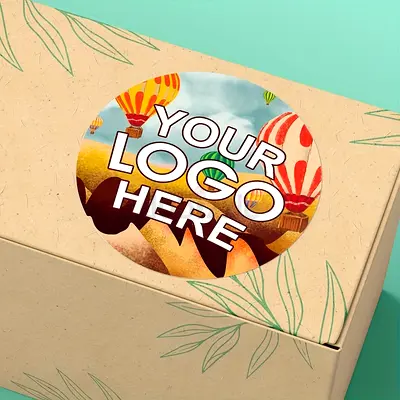 Waterproof Personalized Stickers labels for Business  Restaurants disposable bags