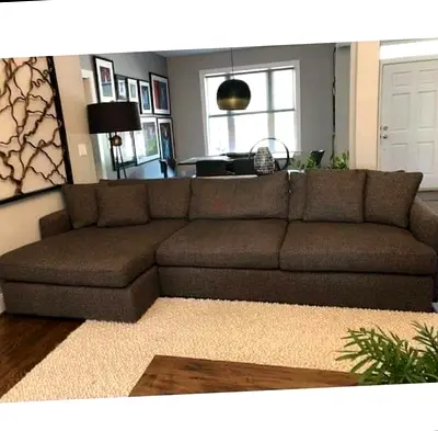 Feather 🪶 filled CrateBarrel Lounge deep L Shape Sofa
