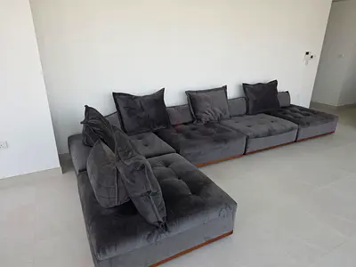 Comfortable Modular Sofa from Marina Homes in Charcoal Grey