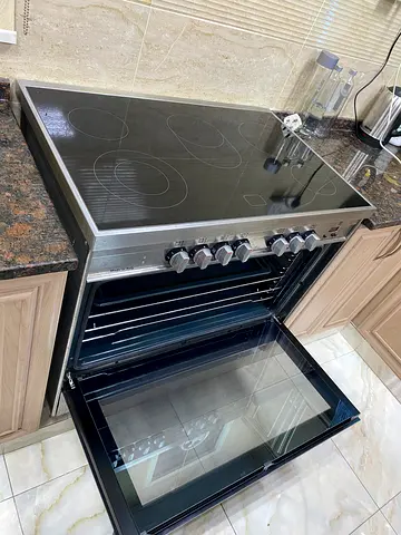 Glemgas Electric Ceramic Oven Cooker SB9624VI Black/Silver