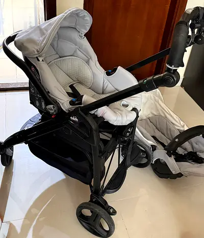 Comfortable Gray Baby Stroller for Sale