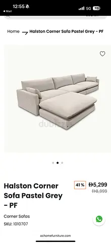 Stylish L shape sofa