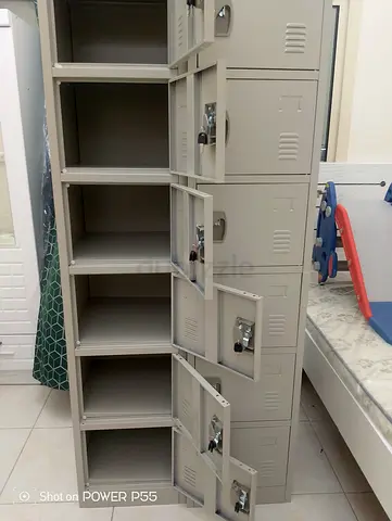 Modern Grey Locker Storage Unit